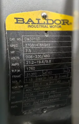 INDUSTRIAL HYDRAULIC POWER UNIT w/ 7.5 HP Motor USED