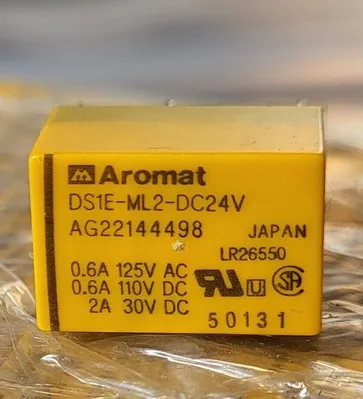 MATSUSHITA ELECTRIC PANASONIC DS1E-ML2-DC24V aromat Relay Lot of 20. Loc4C18