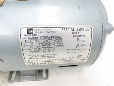 Emerson SA55NXGTC4143 Oil-Less  Rotary Vane Vacuum Air Pump 115VAC 1/3Hp 1725RPM