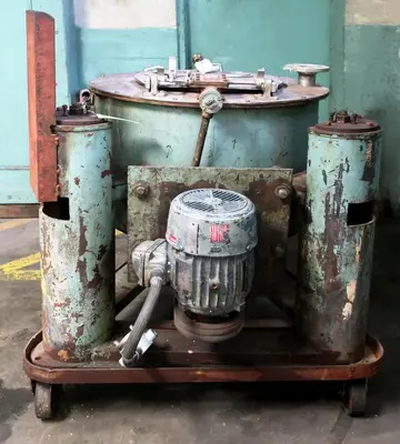 Tolhurst 20 x 12 perforate basket centrifuge, 316SS.