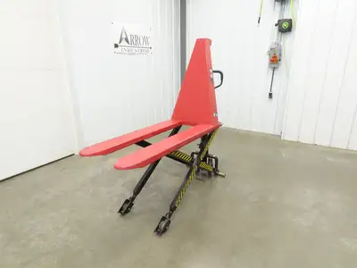 Uline H-5442 Manual Narrow Pallet Lifter 3000lb Jack 46" Long 31" Lift Height