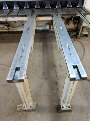 10' x 1/4" CINCINNATI MODEL #2500 CNC HYDRAULIC POWER SHEAR WITH FRONT & BACK GAUGING: STOCK #12587