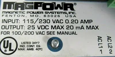 NEW MAGPOWR MISTRP TENSION CONTROL 3C137 31B143-2 3B138-1