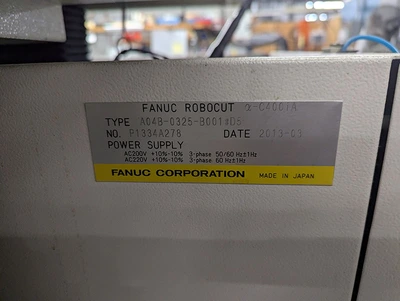 Used 2013 Fanuc Fanuc Robocut Alpha C-400iA, 2013, AWT, 31iB CNC Wire EDM New Jersey US | Machinery Values #1371713
