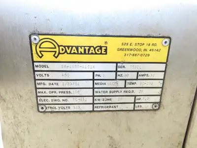 Advantage SK-1680-41C1X Sentra Water Temperature Controller 460V 3Ph 16kw Heater