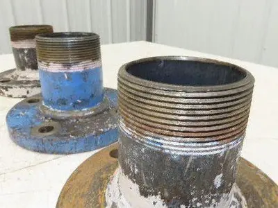 Weldbend 3" Butt Weld Flange x 3" NPT Pipe Nipple 5"Height #150  Lot of 3