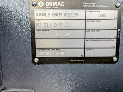 2026 BOMAG BW 211 D-5 Single Drum Rollers | Mid South Machinery (8)