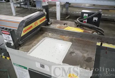 USED CANTEK CHOP SAW WITH INFEED