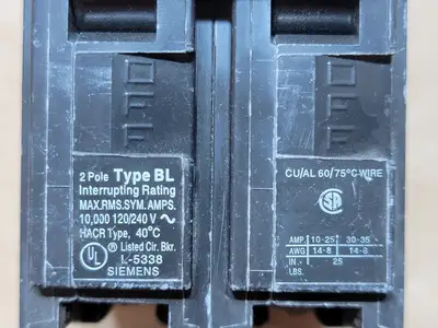 Used SIEMENS B220 Switchgears British Columbia CA | Lenmark #835457
