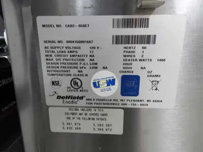 Used Delfield Used Delfield CAB2-650ET Even Temp Mobile Enclosed Two Stack Heated 144 Dish Dispenser Heated Cabinets & Displays Illinois US | Falcon Restaurant Supply #1373792