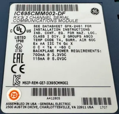 NEW GE FANUC IC695CMM002