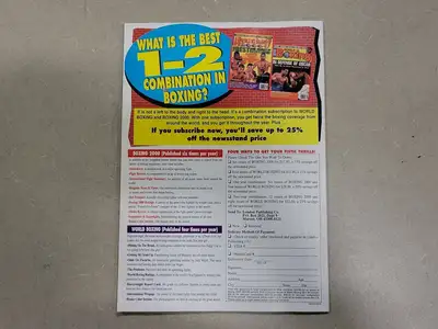 USED BOXING JULY 2000