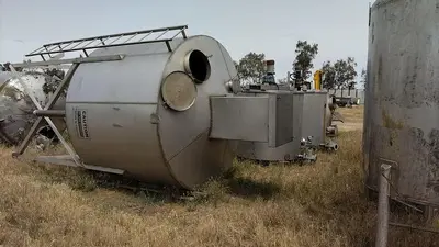 Silo, 365 CF, S/st, 8' x 6', 55 Lbs/CF, Auger, #S740292
