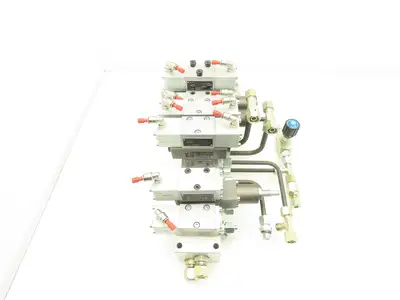 Wandfluh BKII BK4 Solenoid Air Valve 8-Station Hydraulic Manifold Assembly