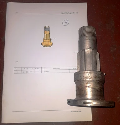 Westfalia HDA 30-06-076 nozzle centrifuge, 316SS.