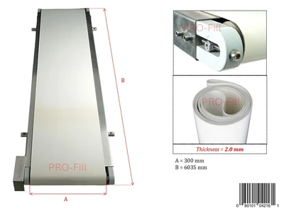 White Flat Belt for Conveyor - Food Grade