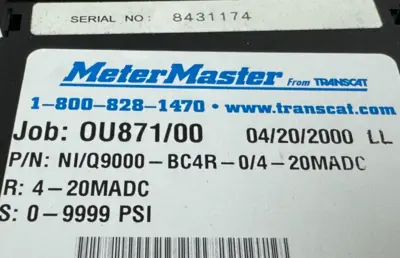 NEW NEWPORT NI/Q9000-BC4R-0/4-20MADC METER MASTER Q9000-BC4R-0/4-20MADC