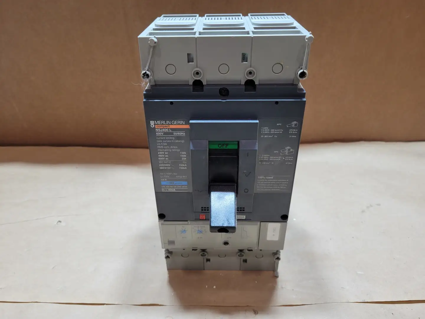 Used MERLIN GERIN NSJ400L Switchgears British Columbia CA | Lenmark #1438376