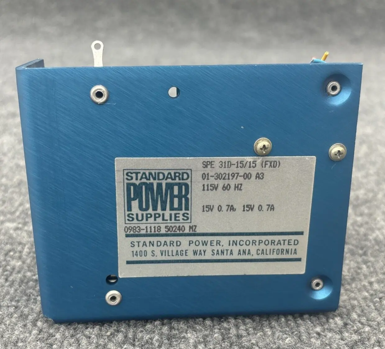 Used Standard Power Supplies SPE 31D-15/15 DC Power Supplies California US | Davliegogo LLC #1708271