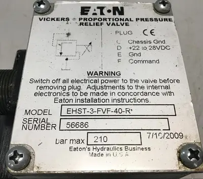 USED VICKERS EHST-3-FVF-40-R