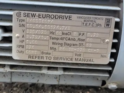 Used SEW R40DT80N4 Motors (misc) British Columbia CA | Lenmark #247709