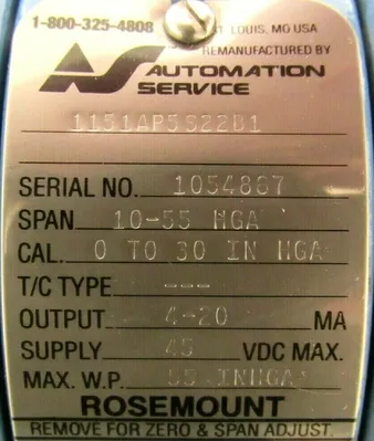 NEW ROSEMOUNT 1151AP5S22B1 PRESSURE TRANSMITTER