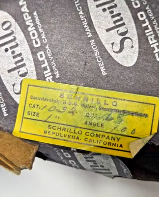 Schrillo 1" High Speed Steel Countersink 100 Degree USA Lot of 3