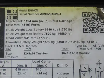 Speedshield M-FM2A-HYS-01 Tracker Display Module 8807954 Off Hyster E80XN