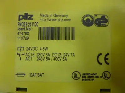 USED PILZ PNOZ824VDC