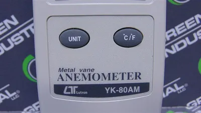 Lutron YK-80AM Metal Vane Anemometer Air Speed Velocity Meter Used