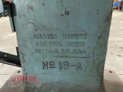 Used NIAGARA 16A Rotary Shears including Ring & Circle Michigan US | Vander Ziel Machinery Sales #480524