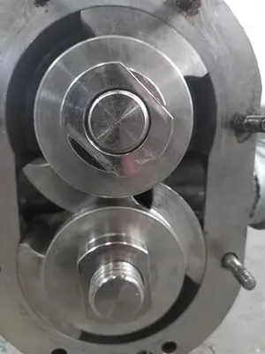 SPX Flow model 018U1 stainless steel positive displacement pump