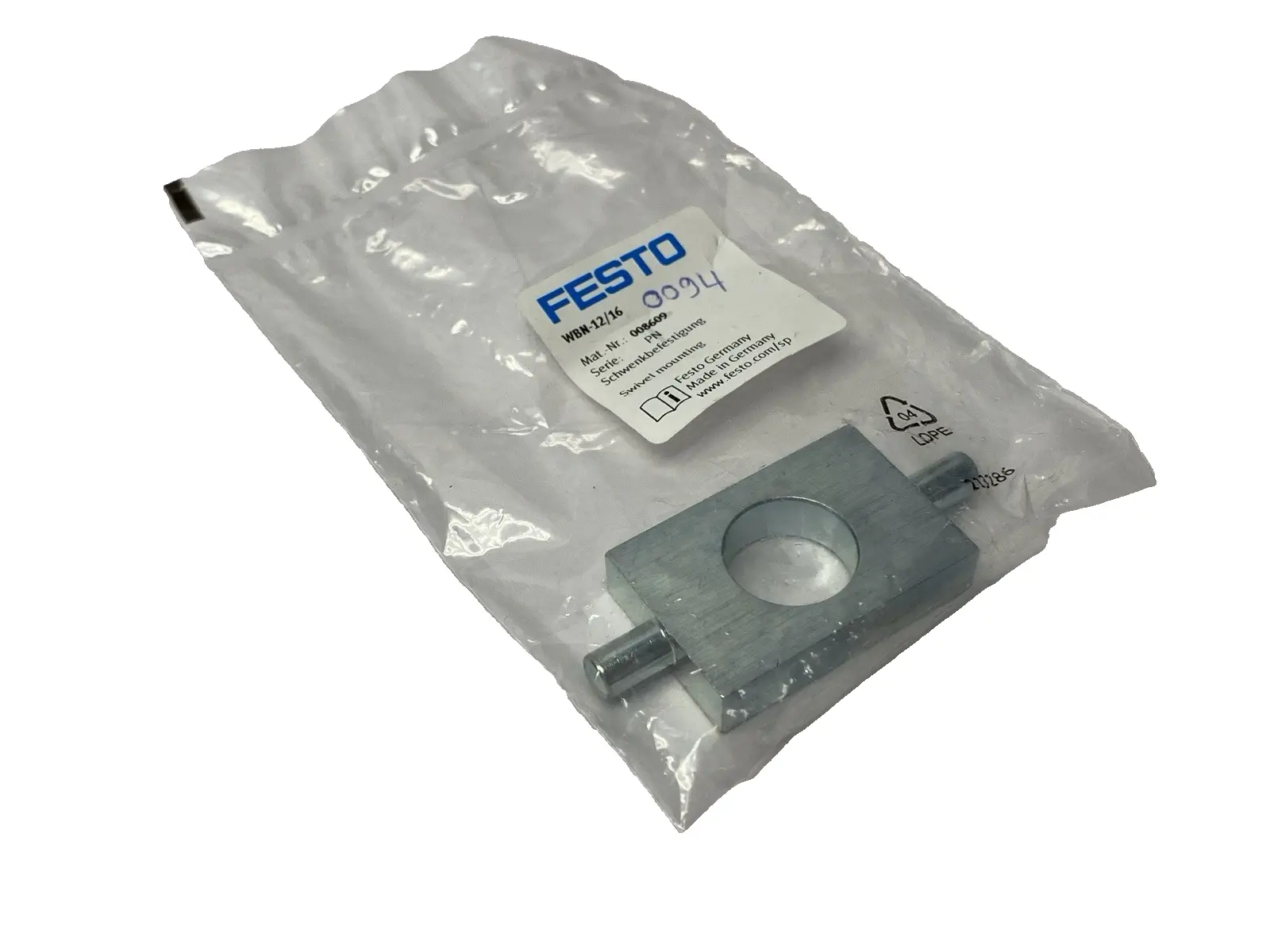 NEW FESTO WBN-12/16, 008609