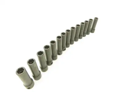 Williams 12M-609 IMP 3/8" Drive 9MM 6 Point Impact Socket Deep 2-1/8"L Lot of 14