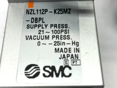 Used SMC Pneumatic Multi-Stage Vacuum 24V w/ ANB1-04 Silencer Vacuum Pumps Michigan US | Maverick Industrial Sales #1393504