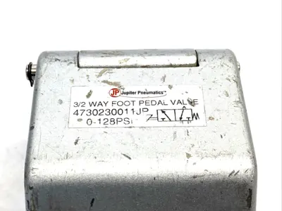 4730230011JP | Jupiter Pneumatics  3/2 Way Foot Pedal Valve 0-128 PSI - Used