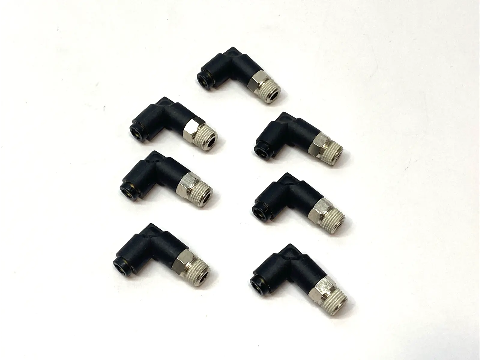 New | in-Stock Legris Push to Connect Threaded Elbow Fitting LOT OF 7 Parts (Hydraulics and Pneumatics) Michigan US | Maverick Industrial Sales #1441677