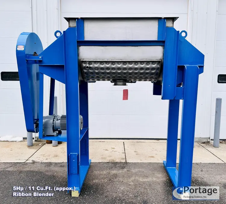 Used AARON PROCESS EQUIPMENT 11-CU.FT. JACKETED RIBBON BLENDER Ribbon Blenders Ohio US | Portage Packaging Systems, Inc. #394179