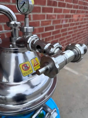 Alfa-Laval MAPX 205 sanitary separator skid, 316SS.