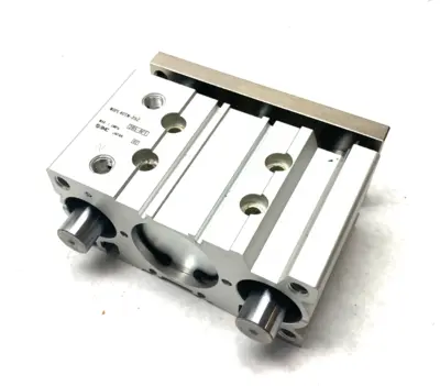 USED SMC COMPACT GUIDED SLIDE CYLINDER 40MM BORE 25MM STROKE