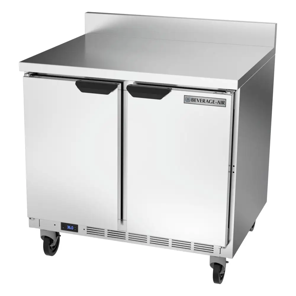 Beverage-Air WTR36AHC-FIP 36" Worktop Refrigerator W/ (2) Sections, 115v