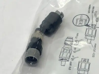 SACC-M 8MS-3QO-0,5-M,1441024 | Phoenix Contact SACC-M 8MS-3QO-0,5-M Connector Male M8 3-Pin A-Code 1441024 - New