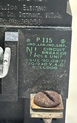 Used PUSHMATIC P115 Circuit Breakers | Surplus Asset Holdings #1189419