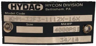NEW HYDAC KHM-32F3-1112X-16X