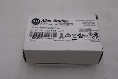 Allen Bradley 42JT-C2LAT1-F4 PHOTOELECTRIC SENSOR 42JT CLEAR OBJECT STOCK H1021A