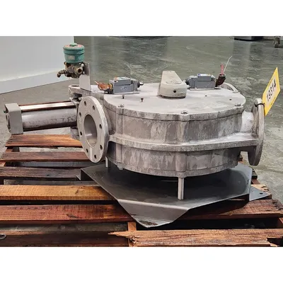 Used Reimelt GmbH 4" Single-channel Stainless Steel Tunnel Diverter Valve