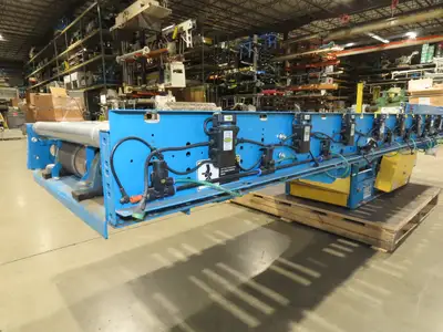 Hytrol ABEZ 30"x 11' EZLogic Accumulation Roller Conveyor 27"BF Center Drive 3PH