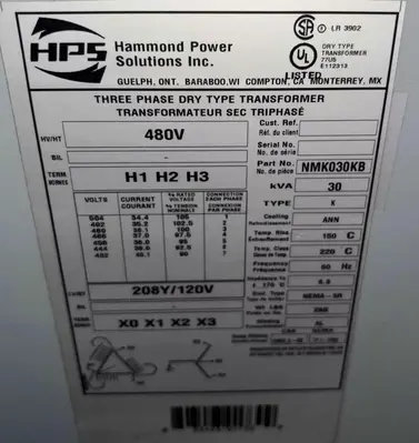 HAMMOND POWER SOLUTIONS NMK030KB Miscellaneous, Transformers | Machinery Central (2)