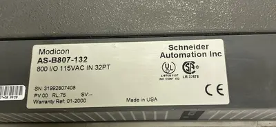 Used MODICON B807-132 Industrial Controls Ohio US | Surplus Asset Holdings #1243847