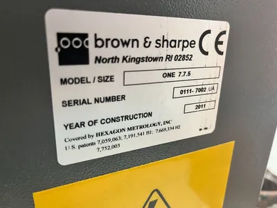 2011 BROWN & SHARPE ONE 7.7.5 Coordinate Measuring Machine | 520 Machinery Sales LLC (9)